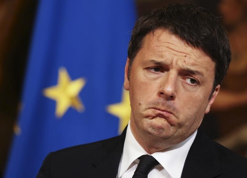 © Reuters. Il premier Matteo Renzi 