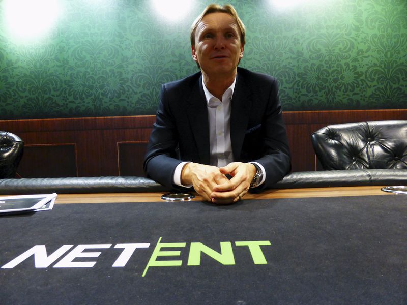 © Reuters. NetEnt CEO Eriksson poses for a photo in NetEnt headquarters in Stockholm
