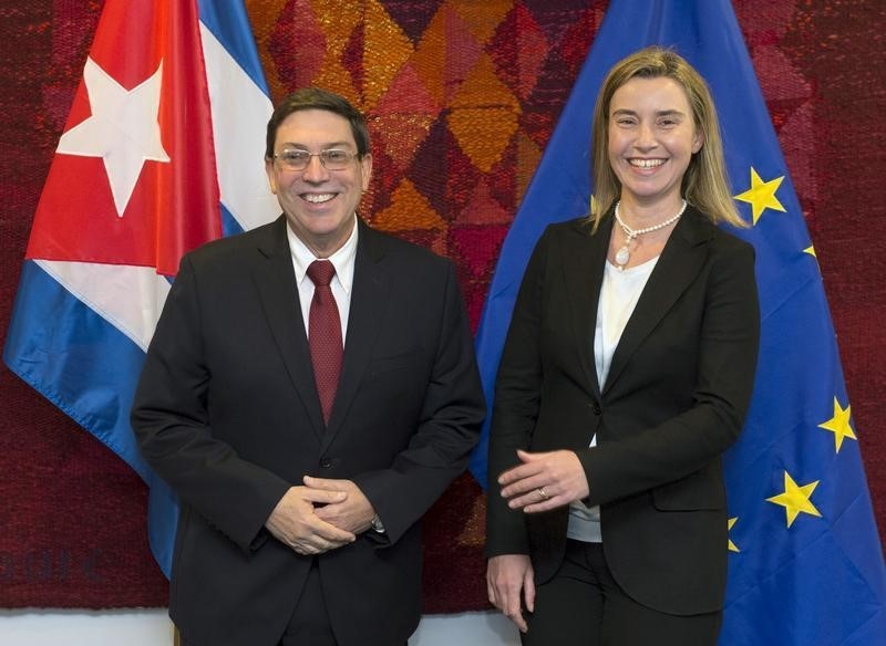 © Reuters. Cuba y UE, cerca de alcanzar un acuerdo político 