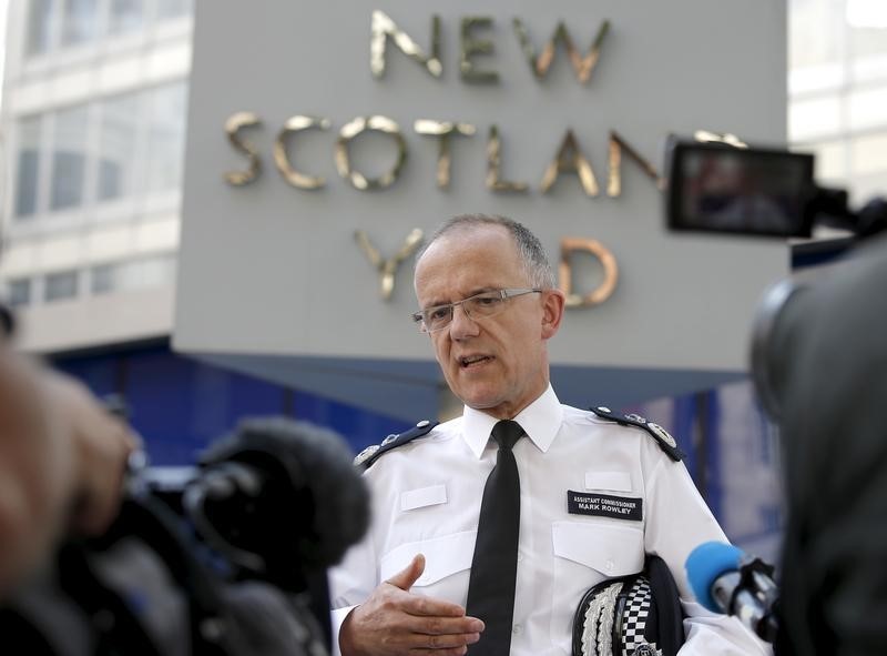 © Reuters. Estado Islámico busca lanzar ataques espectaculares, dice Policía británica