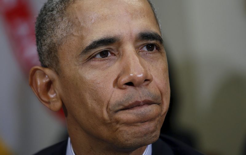 © Reuters. Barack Obama em discurso na Casa Branca em Washington