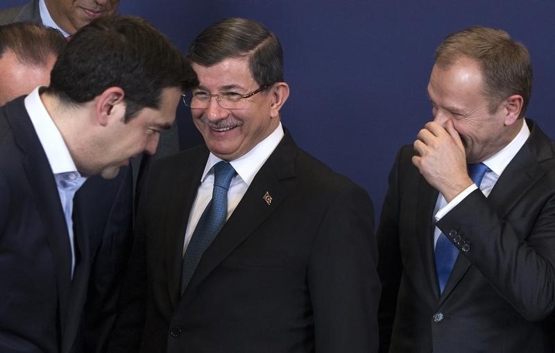 © Reuters. الاتحاد الأوروبي يوافق على متابعة مقترحات تركيا بشأن المهاجرين الأسبوع المقبل