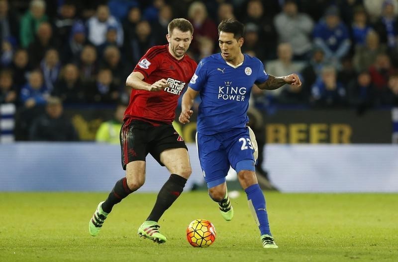 © Reuters. Leicester City v West Bromwich Albion - Barclays Premier League