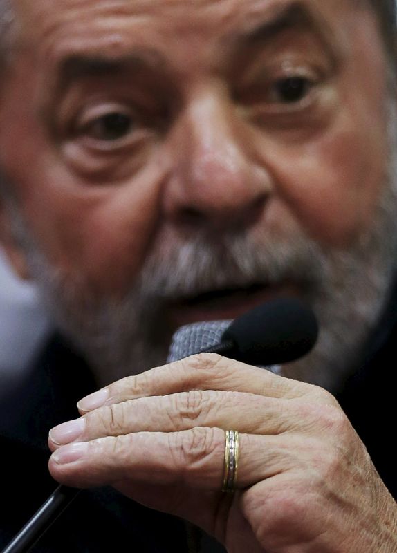 © Reuters. Ex-presidente Lula em São Paulo