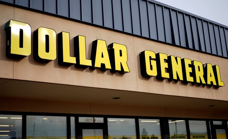 © Reuters. The sign outside the Dollar General store in Westminster, Colorado is pictured