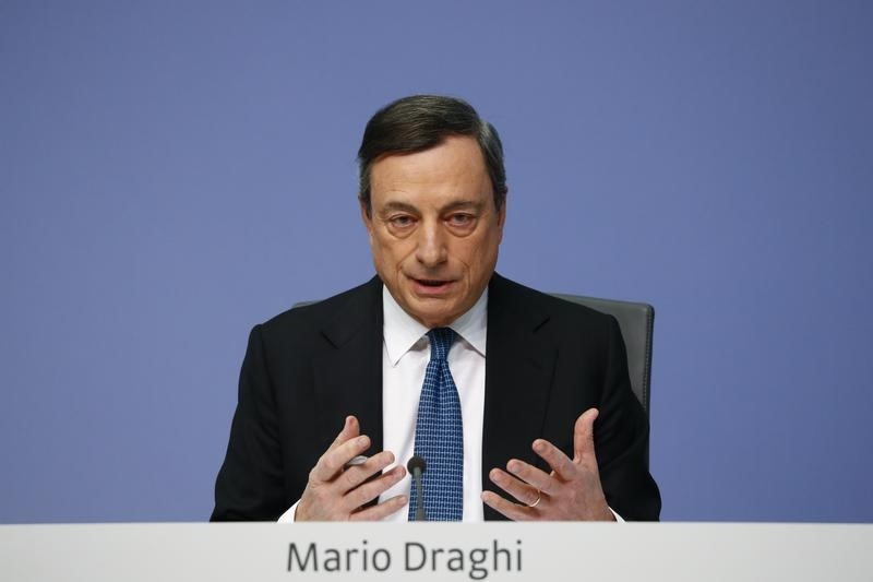 © Reuters. Draghi ofrece a la euro zona un regalo que no necesita 