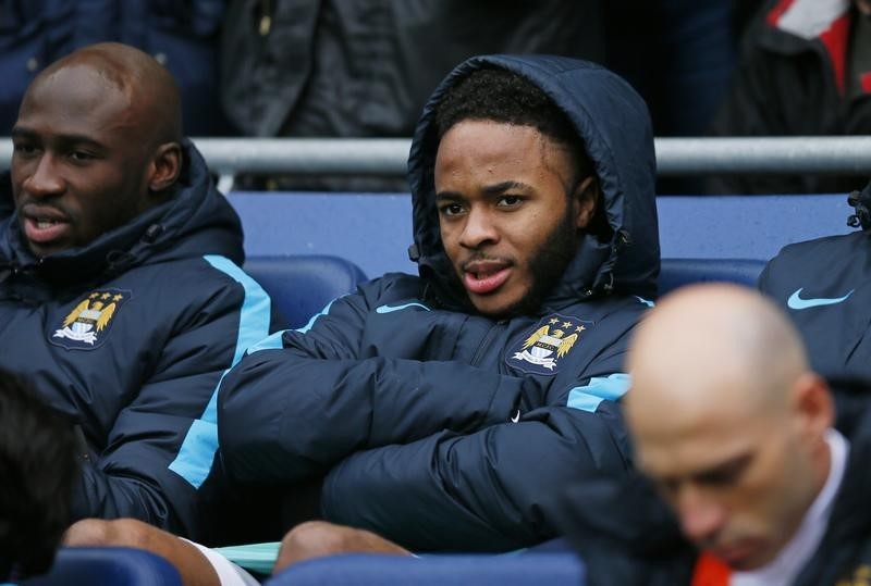 © Reuters. Sterling eleva las expectativas del Manchester City en la Liga de Campeones