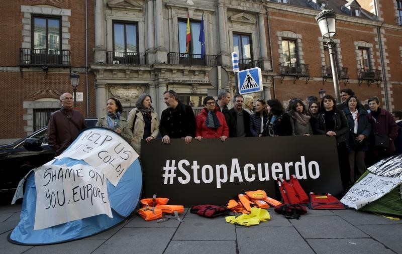 © Reuters. España rechazará ante la UE las expulsiones masivas de refugiados a Turquía