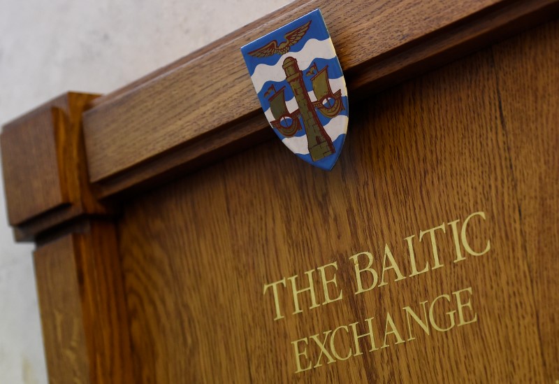 © Reuters. A wooden plaque is seen on a wall at The Baltic Exchange in the City of London