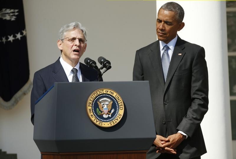 © Reuters. Obama elige un moderado para puesto vacante en el Tribunal Supremo de EEUU