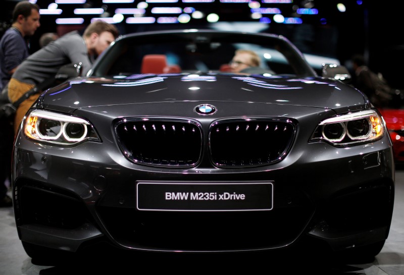 © Reuters. A BMW M235i XDrive is displayed at the North American International Auto Show in Detroit