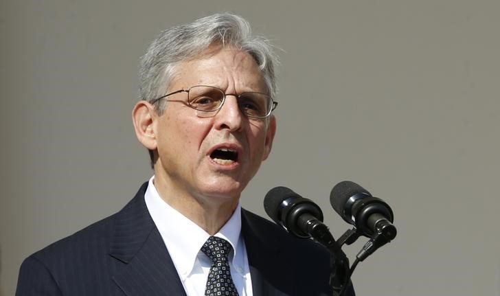 © Reuters. Juiz Merrick Garland faz discurso em Washington