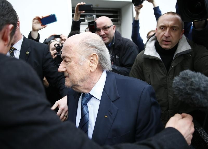 © Reuters. Blatter apela su suspensión de seis años: tribunal arbitraje