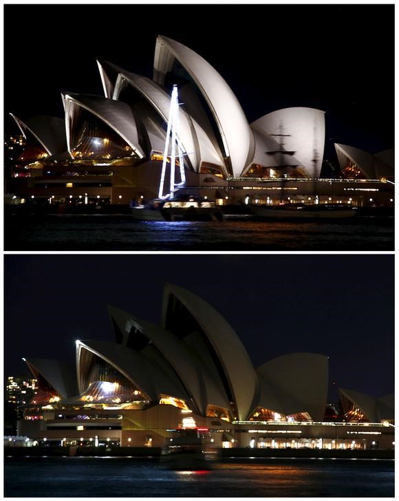 © Reuters. Sidney, entre las primeras ciudades que se suman al apagón de la Hora del Planeta