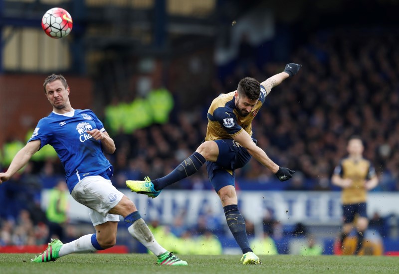 © Reuters. Everton v Arsenal - Barclays Premier League