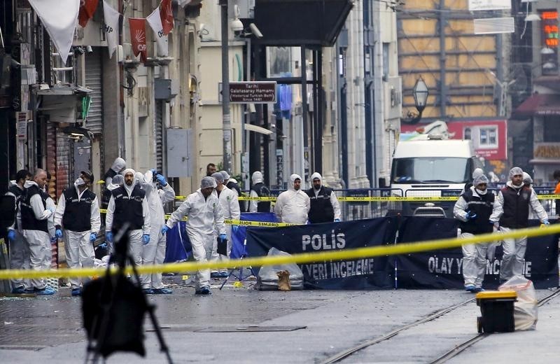 © Reuters. تركيا: منفذ تفجير اسطنبول عضو بالدولة الإسلامية