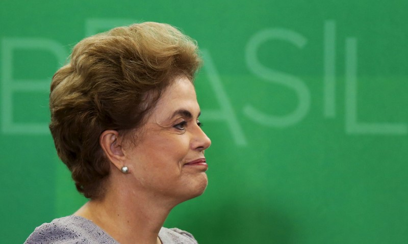 © Reuters. Presidente Dilma Rousseff participa de encontro com juristas no Palácio do Planalto, em Brasília