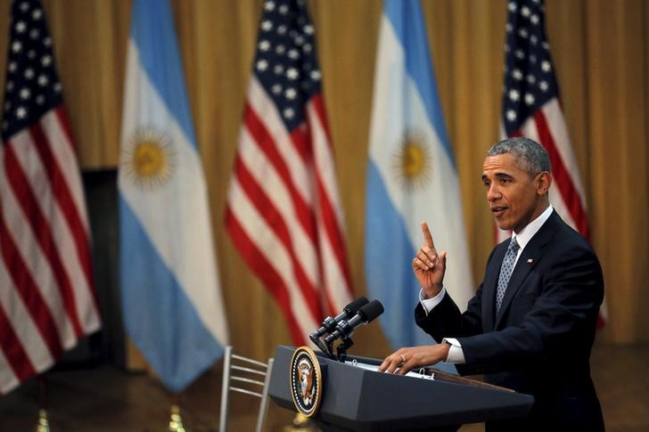 © Reuters. أوباما لا يتوقع اتفاقا للسلام في الشرق الأوسط قبل نهاية رئاسته