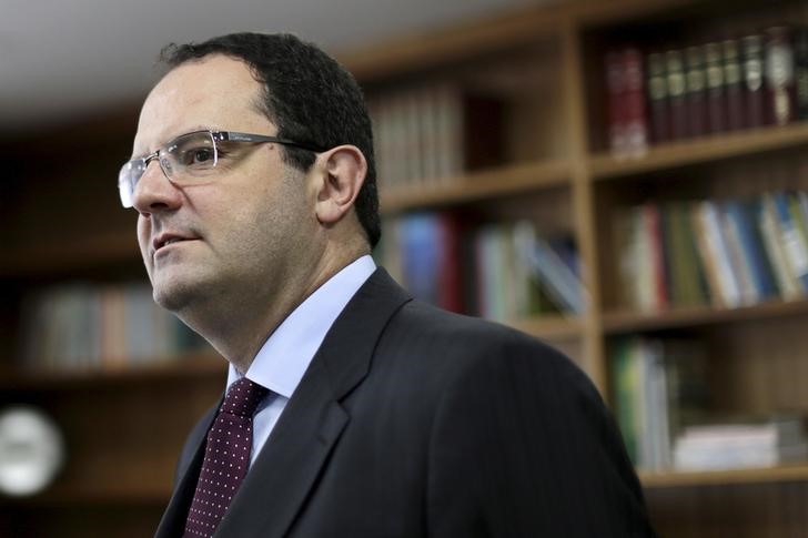 © Reuters. Ministro Nelson Barbosa durante entrevista em Brasília