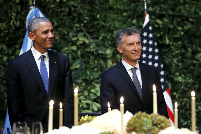 © Reuters. اتفاق أمريكا والأرجنتين على مكافحة تغير المناخ
