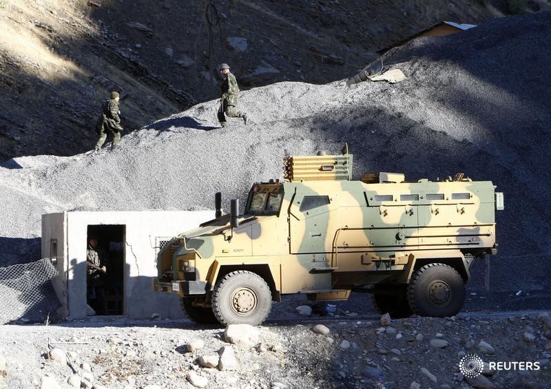 © Reuters. الجيش التركي يعلن مقتل أحد جنوده في شمال العراق