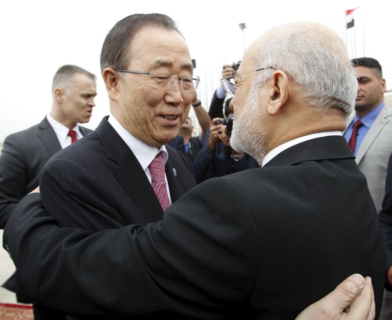 © Reuters. Ban Ki-moon pide reconciliación en Irak para derrotar a Estado Islámico