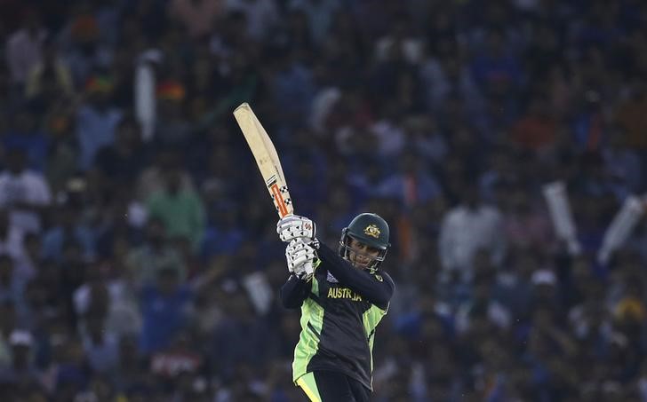 © Reuters. Cricket - India v Australia - World Twenty20 cricket tournament