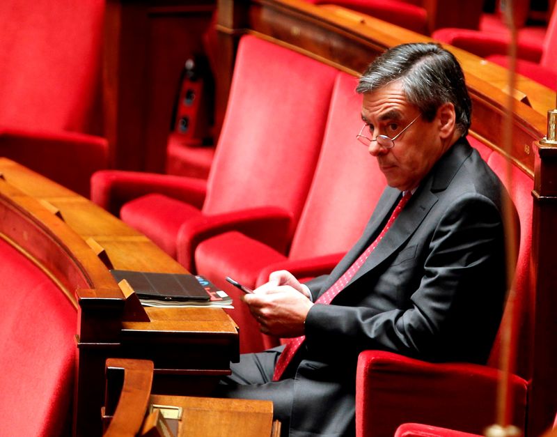 © Reuters. DISCOURS OFFENSIF DE FRANÇOIS FILLON EN VUE DE LA PRIMAIRE