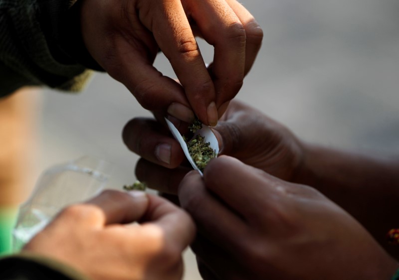 © Reuters. LE DÉPUTÉ DE MARSEILLE PATRICK MENNUCCI VEUT LÉGALISER LE CANNABIS