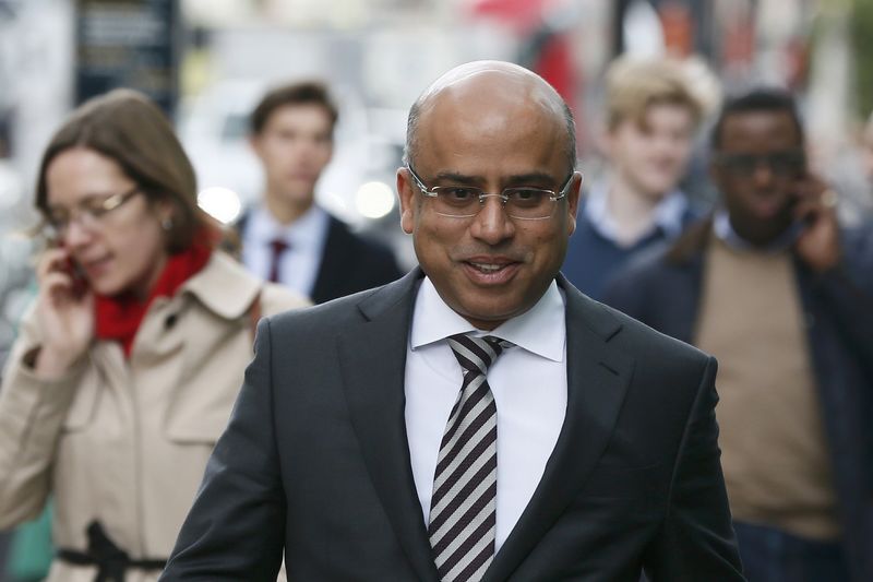 © Reuters. Steel tycoon Gupta arrives at the Department for Business, Innovation and Skills in London