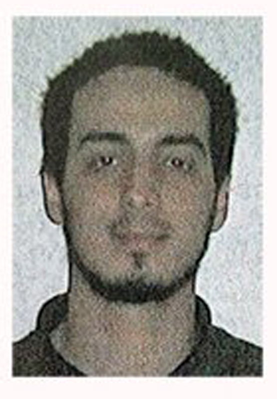 © Reuters. A man, who police said named Najim Laachraoui is seen on this undated photo issued by the Belgian Federal police on their Twitter site, on suspicion of involvement in the Brussels airport attack