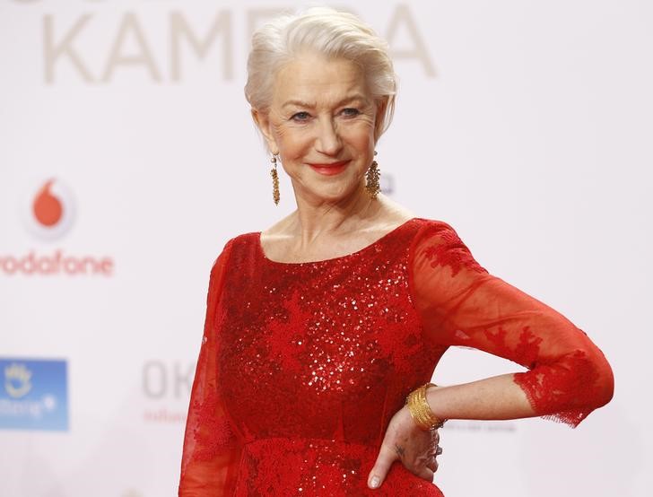 © Reuters. Atriz Helen Mirren no tapete vermelho do prêmio 