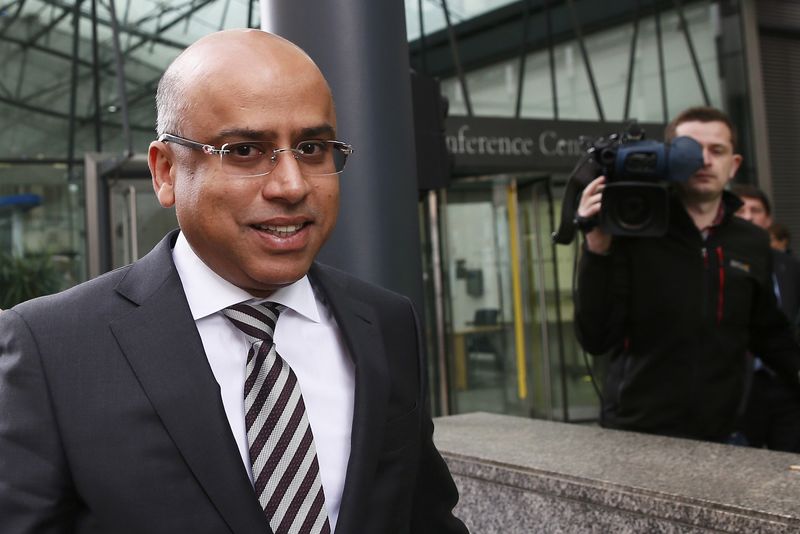 © Reuters. Steel tycoon Gupta arrives at the Department for Business, Innovation and Skills in London