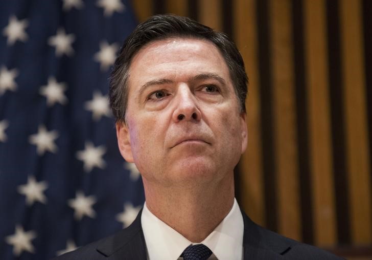 © Reuters. Diretor do FBI James Comey durante evento em Nova York