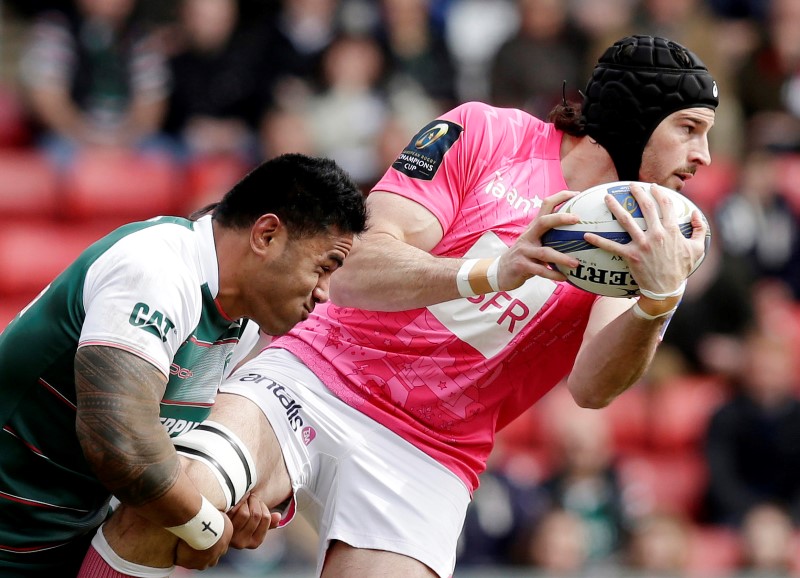 © Reuters. Leicester Tigers v Stade Francais Paris - European Rugby Champions Cup Quarter Final