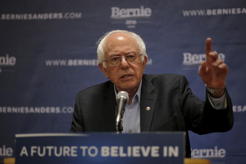 © Reuters. Pré-candidato democrata à presidência dos Estados Unidos Bernie Sanders 