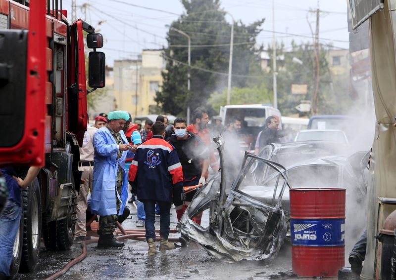 © Reuters. مقتل مسؤول في حركة فتح الفلسطينية في انفجار بمدينة صيدا بلبنان