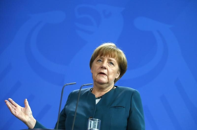 © Reuters. Chanceler da Alemanha, Angela Merkel