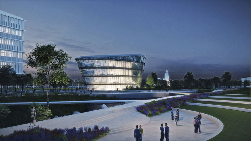 © Reuters. Handout of artist's rendering of new proposed Ford Motor Company facilities in Dearborn