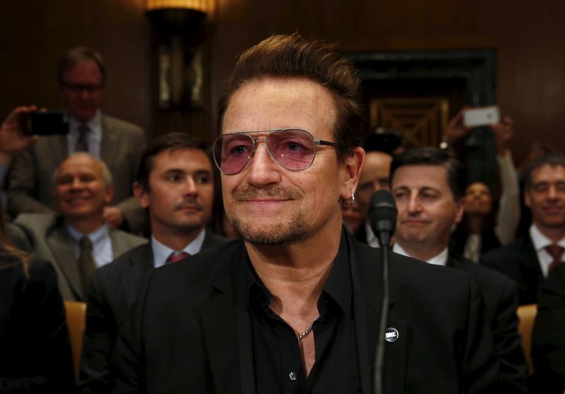 © Reuters. Bono no Senado dos EUA 