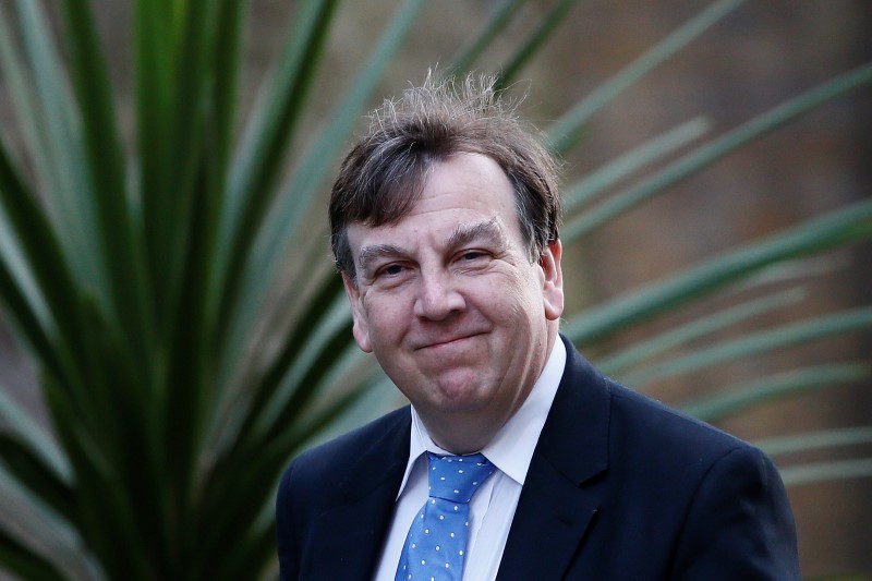 © Reuters. Britain's Culture Secretary, John Whittingdale, arrives to attend a cabinet meeting at Number 10 Downing Street in London