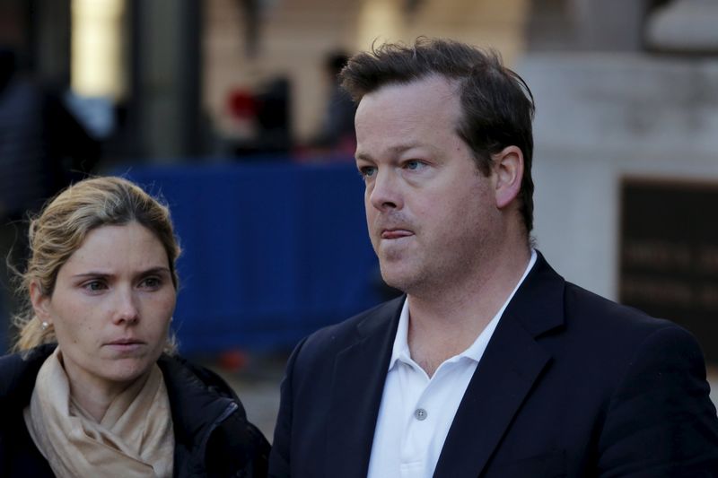 © Reuters. Andrew Caspersen departs after a hearing at the U.S. Federal Court in New York 