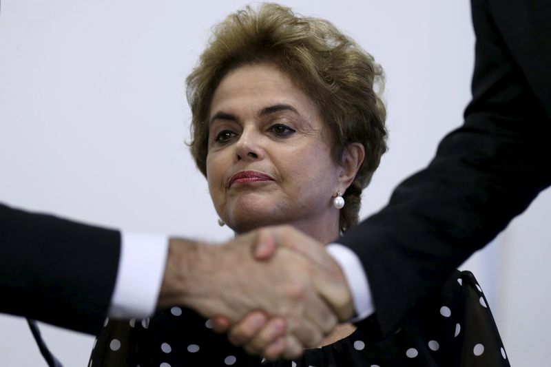 © Reuters. Presidente Dilma Rousseff durante cerimônia no Palácio do Planalto em Brasília