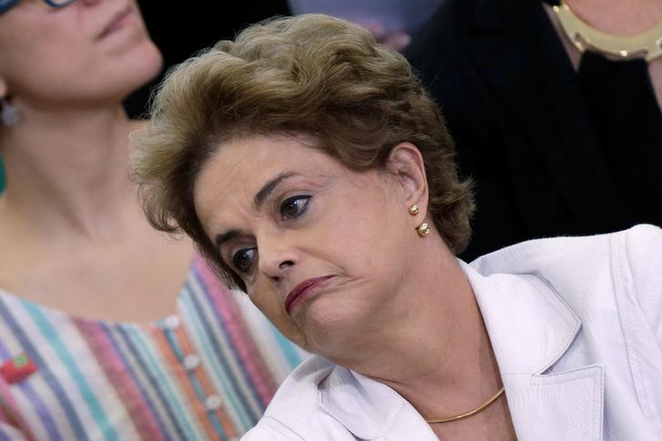 © Reuters. Presidente Dilma Rousseff durante evento no Palácio do Planalto 