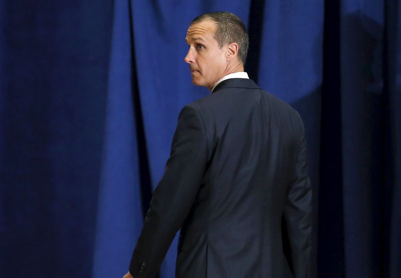 © Reuters. Gerente de campanha de Donald Trump, Corey Lewandowski