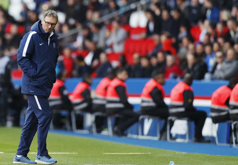 © Reuters. Paris St Germain v Caen - French Ligue 1 - Parc des Princes stadium