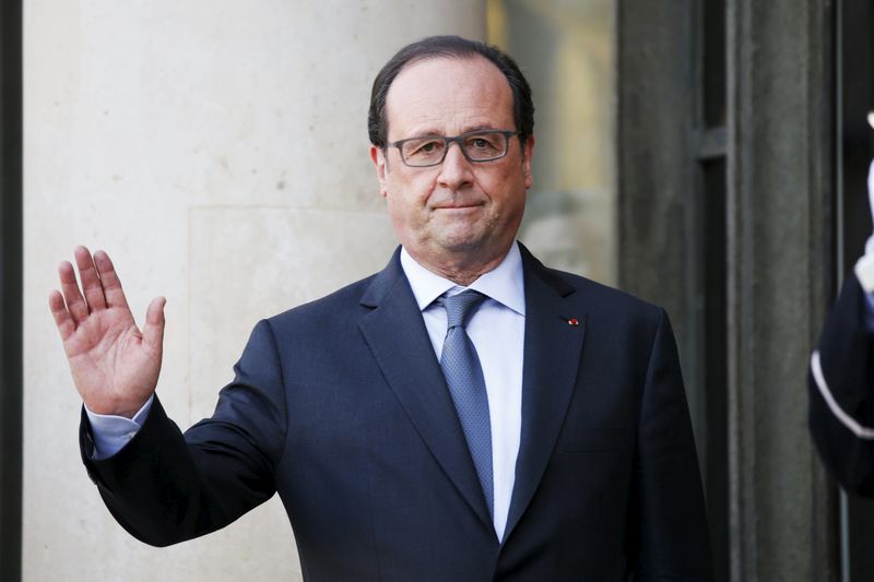 © Reuters. SEULEMENT 14% DE FRANÇAIS SATISFAITS DE FRANÇOIS HOLLANDE