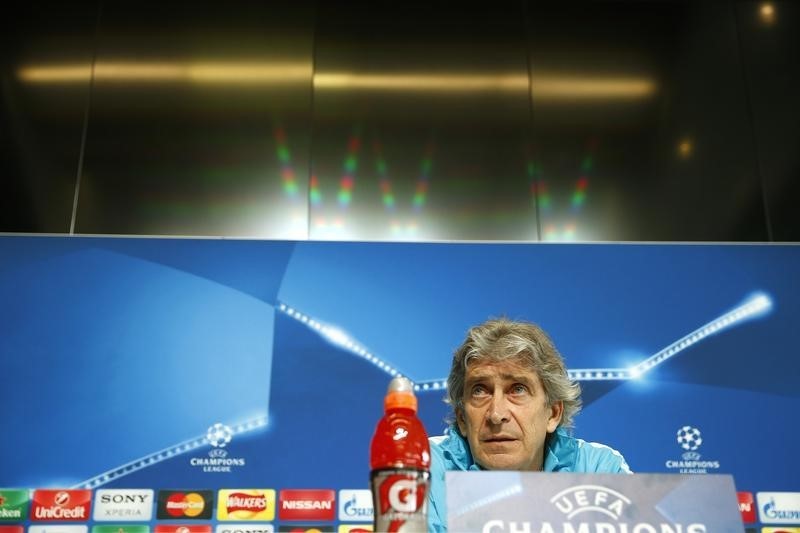 © Reuters. Pellegrini dice que el anuncio de la llegada de Guardiola afectó al Manchester City