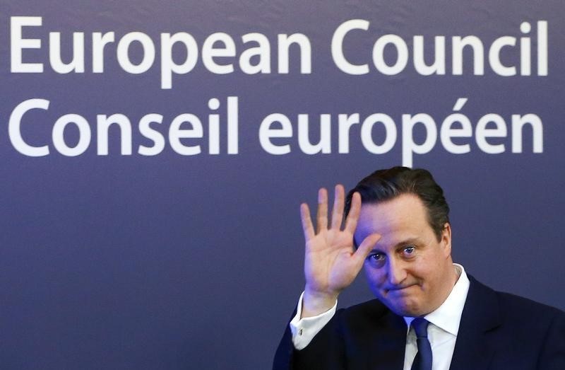 © Reuters. Il primo ministro britannico David Cameron