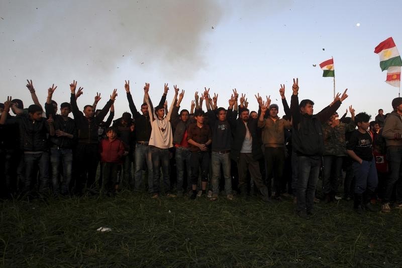 © Reuters. أكراد العراق يلجأون للعالم الافتراضي لإعلان الاستقلال